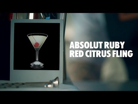 ABSOLUT RUBY RED CITRUS FLING DRINK RECIPE - HOW TO MIX