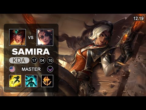 Gumayusi Samira vs Sivir ADC - NA Master - Patch 12.19 Season 12
