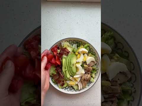 Cobb Salads are a classic! #lunchathome #proteinpacked #remotework