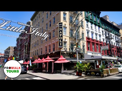 Little Italy & Chinatown Walk [NYC] 4K60fps with Captions