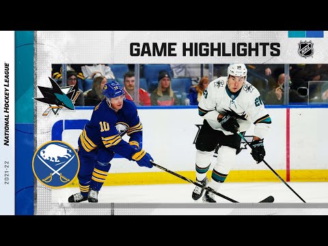Sharks @ Sabres 1/6/22 | NHL Highlights