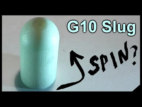 Huge G10 Composite Shotgun Slug -  Cartoon Physics