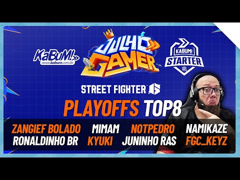 Street Fighter 6 KaBuM! Starter Playoffs | Zangief Bolado, NotPedro, Juninho RAS, Kyuki e mais