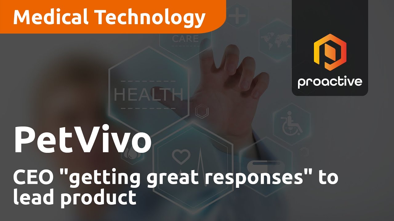 PetVivo CEO "getting great responses" to lead product