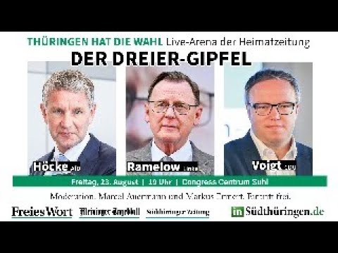 Der dreier Gipfel (Björn Höcke vs Bodo Ramelow vs Mario Voigt)