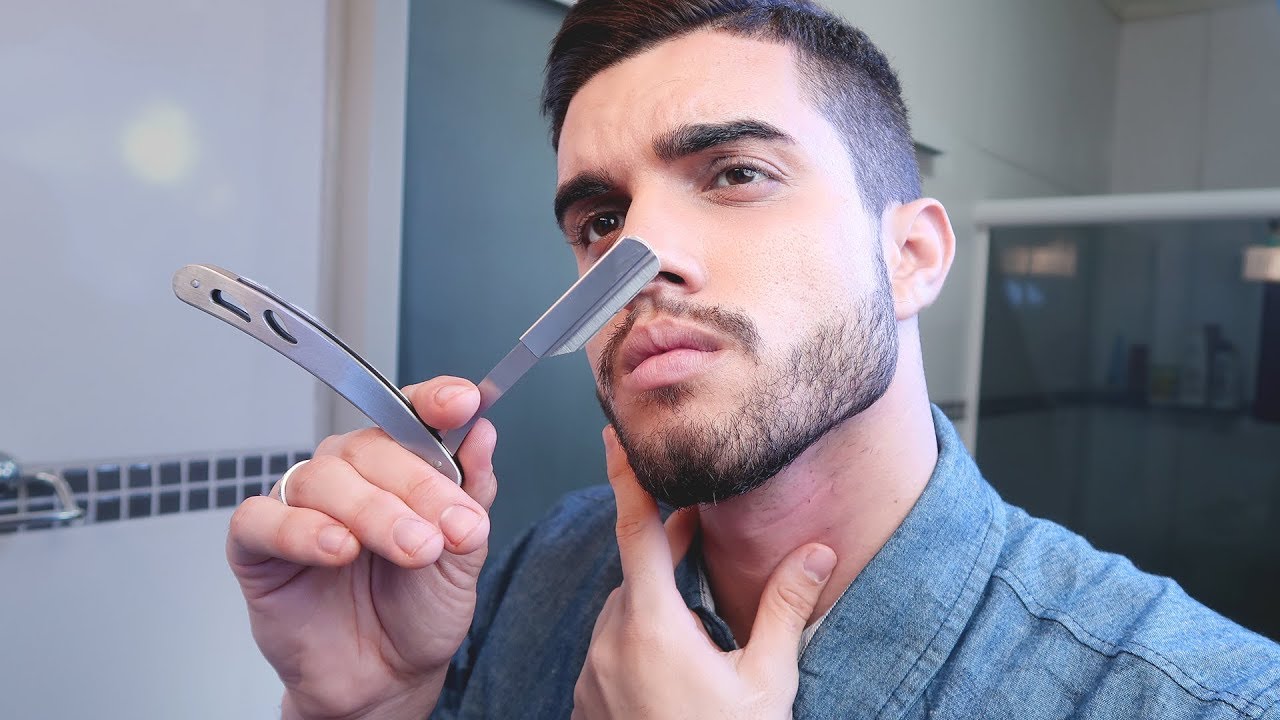 COMO FAÇO A BARBA COM NAVALHA EM CASA