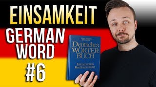 Learn German A.1 🇩🇪 Word Of The Day: die Einsamkeit | Episode 06 | Get Germanized