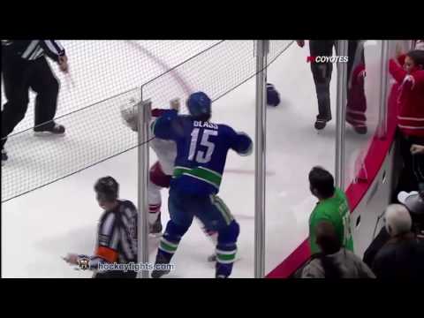 Vernon Fiddler vs Tanner Glass Jan 7, 2010
