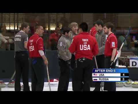CURLING: USA-RUS World Junior Chps 2014 - Men Draw 9 HIGHLIGHTS