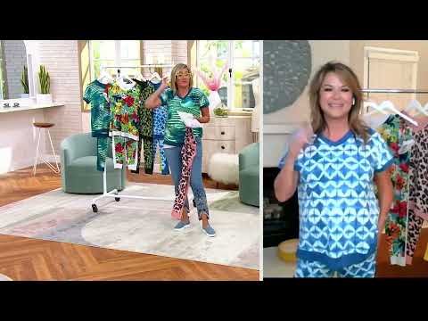 Cuddl Duds Cool & Airy Dolman Top & Jogger Set on QVC