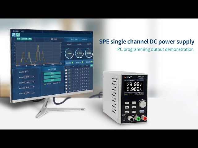 Vídeo relacionado con OWON SPE6053 Fuente de alimentación de Laboratorio programable (0-60 V 0-5A), Fuente de alimentación de CC de 300 W, Pantalla LCD de 2,8 Pulgadas, Software de PC de Salida de Canal único y Carga USB
