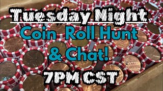 🔴 10/28/25 - Tuesday Night Coin Roll Hunt & Chat! Still have Pennies!!