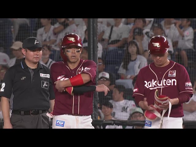 【7回表】相手に流れを渡さない!! イーグルス・鈴木大地 タイムリーヒットで2点差に迫る!!  2024年9月8日 千葉ロッテマリーンズ 対 東北楽天ゴールデンイーグルス