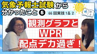 （実技1&2）観測グラフとWPR配点デカ過ぎ！第66回気象予報士試験から分かったこと5【Team SABOTEN 気象専門STREAM.(913)】