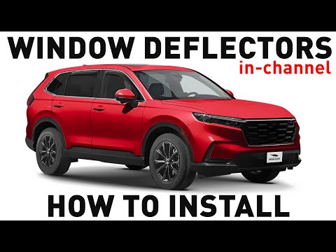How to install Shatterproof In-Channel Window Deflectors for Honda CR-V 2023-on