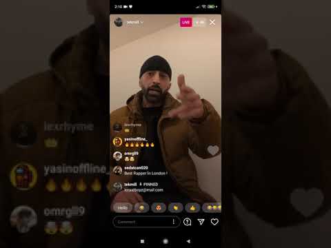 TekMill canlı yayında freestyle söylüyor