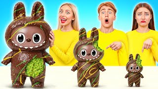 Download lagu Big, Medium and Small Plate Challenge | Easy Secret Hacks and Gadgets by Super Hyper DO mp3