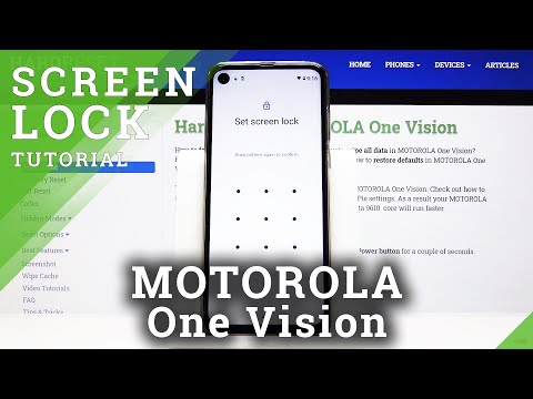 How to Change Lock Method in Motorola One Vision - All Protection Methods