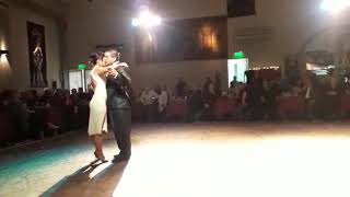 Carlos Estigarribia y Dana Zampieri.El último café, milonga parakultural, 15/06/18