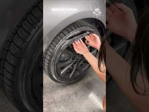 Raw transformation — Plasti Dip on this rim.Sometimes the most