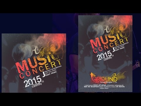 Photoshop Tutorial Creative Poster Music Concert