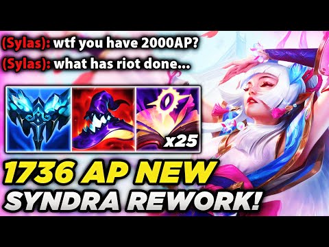 *SYNDRA REWORK* 1700 AP Syndra's New MIDSCOPE REWORK is Absolutely INSANE!