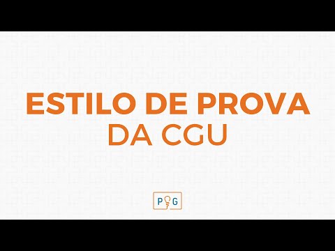 Estilo de prova da CGU
