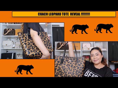 COACH TOTE IN LEOPARD PRINT REVEAL !!!!SHE IS SO EFFIN BEAUTIFUL!!!!!