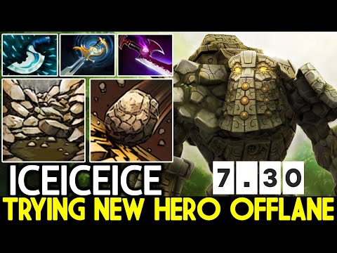 ICEICEICE [Tiny] Trying New Hero Offlane Insane Shocking Damage Dota 2