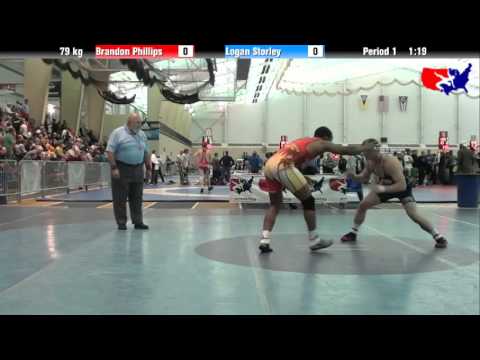 Brandon Phillips vs. Logan Storley at 2013 ASICS University Nationals - FS