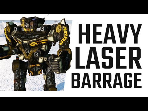 Heavy Laser Barrage with the Mjölnir - Mechwarrior Online The Daily Dose #1218