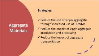 Green Highway Materials Strategy