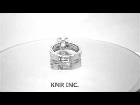 ASSCHER & ROUND CUT DIAMOND ENGAGEMENT RING 2.10CT 18K - KNR INC - 769