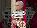 Did you notice the cross that the new pope Leo XIV is wearing?#shorts#celebrity#leoxiv#francis#pope