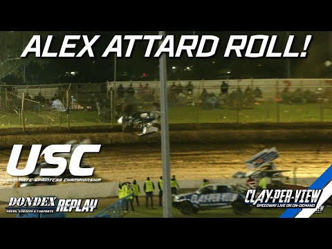 Sprintcars | Alex Attard Rollover - Toowoomba - 28th Oct 2023 | Clay-Per-View