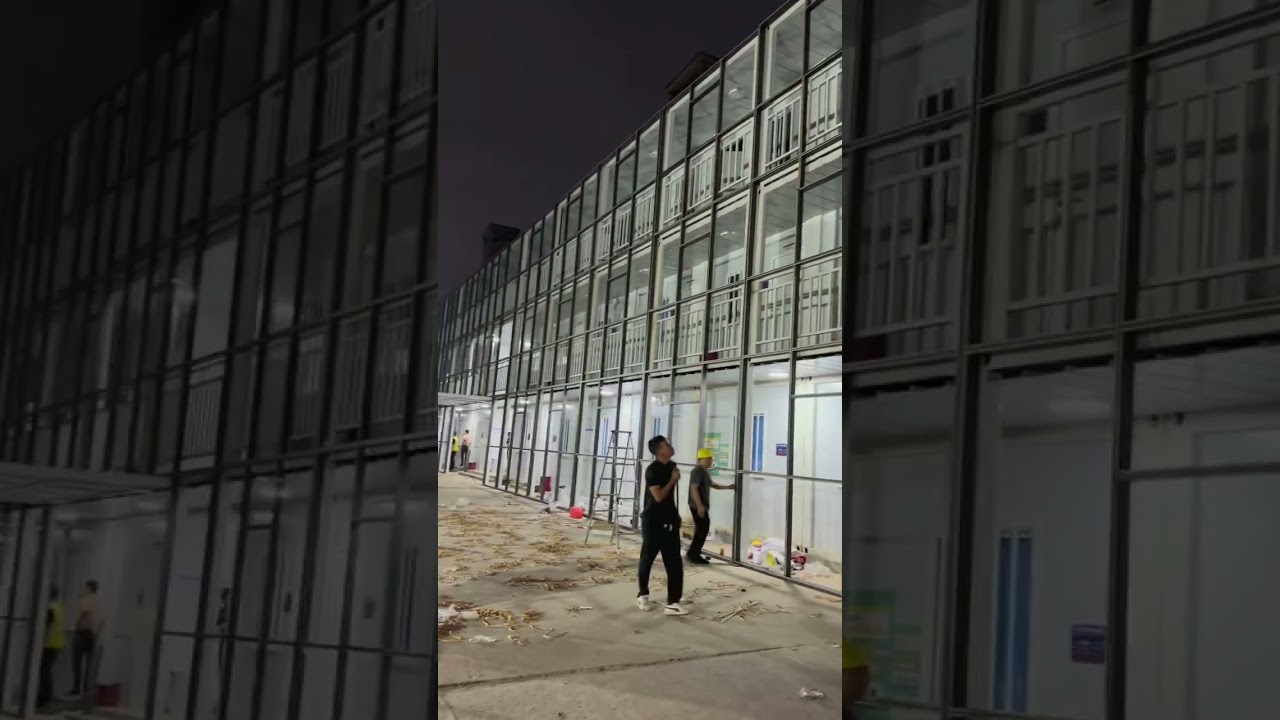 three floors container house