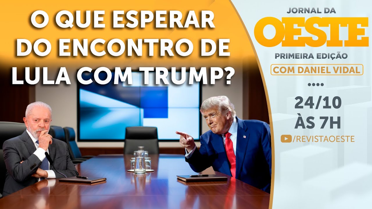 Lula e Trump põem sobre a mesa as diferenças | JORNAL DA OESTE - PRIMEIRA EDIÇÃO - 24/10/2025