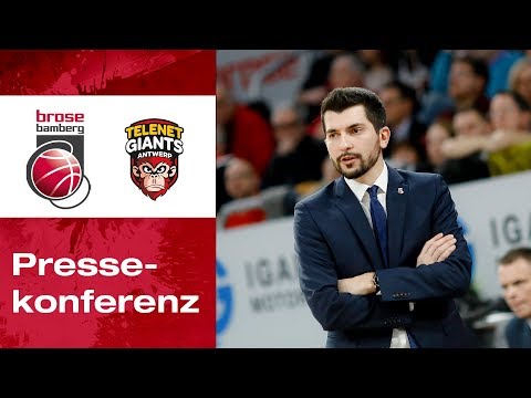 Pressekonferenz Brose Bamberg vs. Telenet Giants Antwerp 82:78