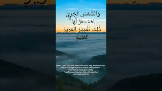 Download lagu AYAT ALQURAN TENTANG MATAHARI YANG BEREDAR QS: YASIN 38 mp3