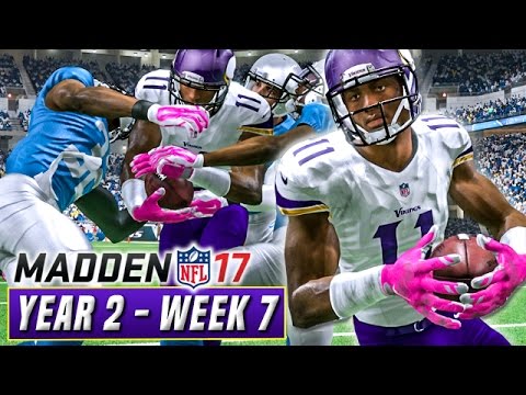 LIONS BRING THEIR A-GAME - Madden 17 Vikings Franchise Mode Year 2 - Week 8 @ Lions | Ep.28