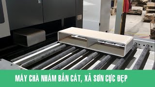 Máy chà nhám PHUN BẮN CÁT xả sơn cả 1 cái Tủ đã ráp