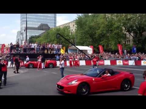2013.05.18 - Felipe Massa in Warsaw - parade of Ferraris