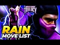 RAIN MOVE LIST Mortal Kombat Trilogy MKT