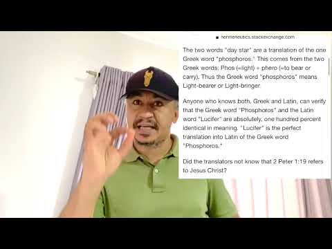 Lucifer; The Whole Truth Why Christ Is The Lucifer.