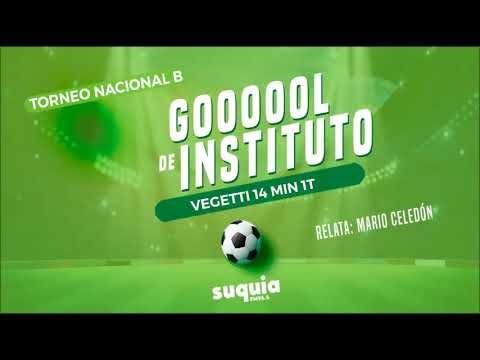 Gol de Instituto (1-0) por Vegetti | Por Mario Celedón | Instituto vs Olimpo