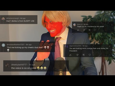 ASMR Reading Your Comments DONALD TRUMP EDITION