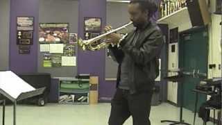 Dontae Winslow Trumpeter @Valencia HS Master Class Clinic Snippet