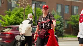 REDBLACKS fans at the Whiteout Game