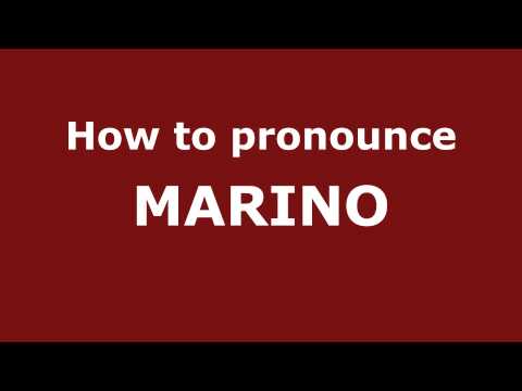 How to Pronounce MARINO in Spanish - PronounceNames.com