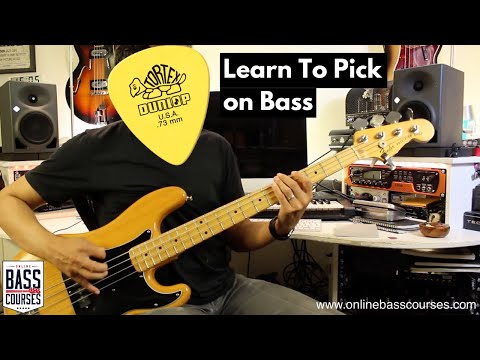 How To Play With A Plectrum On Bass Guitar